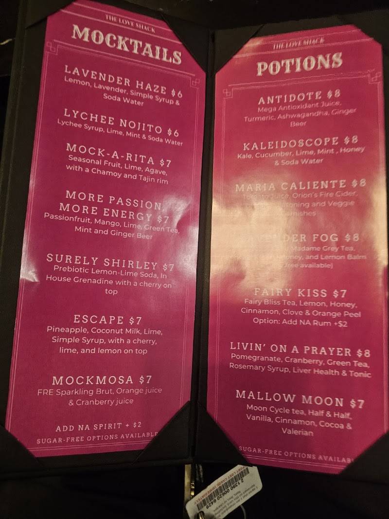 The Love Shack - Craft Mocktails